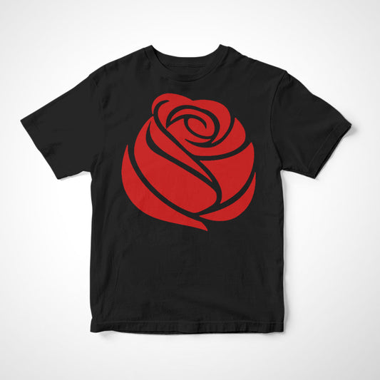 Camiseta Infantil A Rosa Vermelha do Socialismo