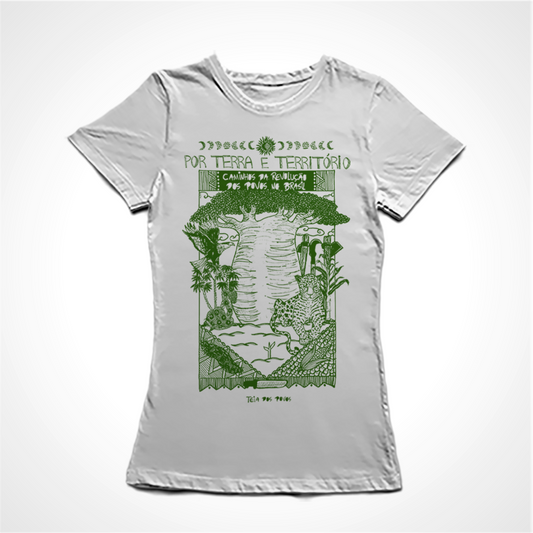 Camiseta Baby Look Por Terra e Território: Teia dos Povos