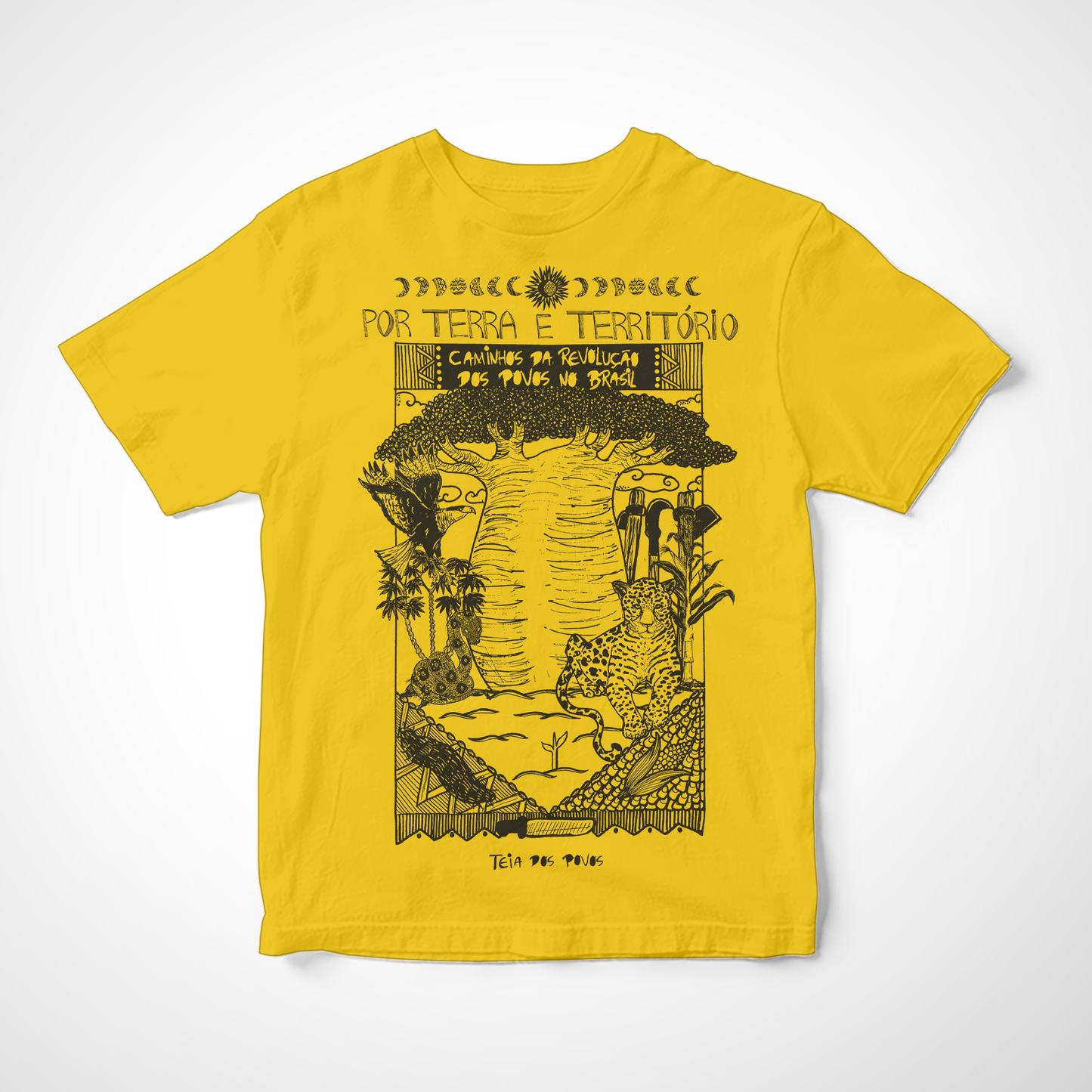 Camiseta Infantil Por Terra e Território: Teia dos Povos