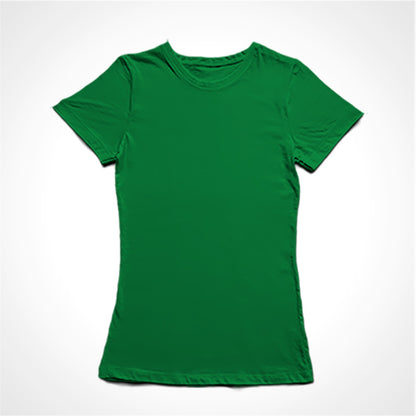 Camiseta Baby Look Lisa sem estampa.
